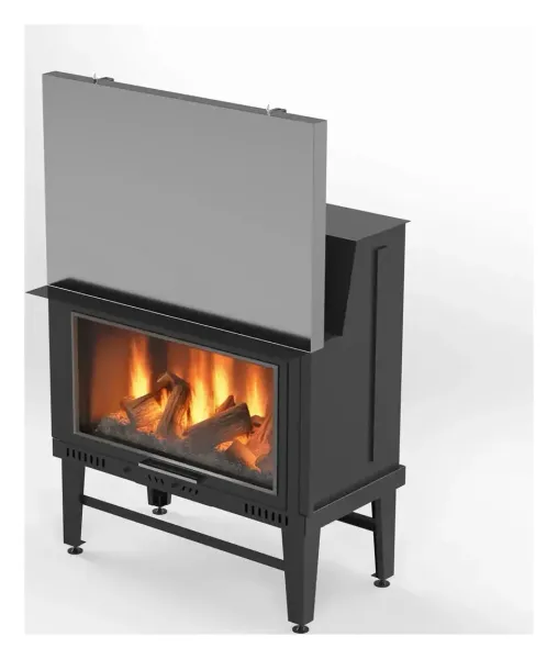 Cast fireplace insert