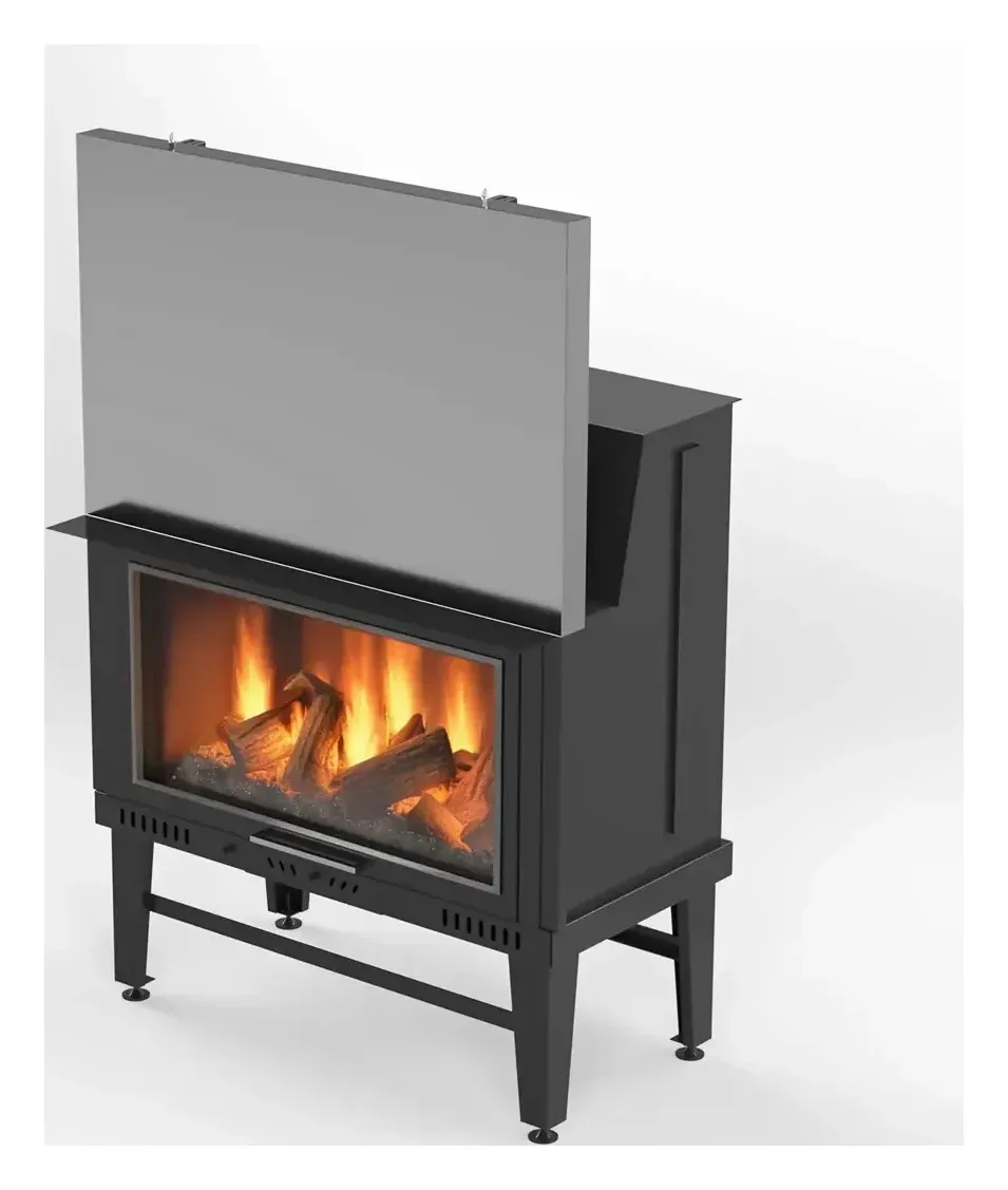 Cast fireplace insert