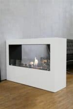 Korflame Tesoro White Freestanding Bioethanol Fireplace