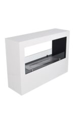 Korflame Tesoro White Freestanding Bioethanol Fireplace