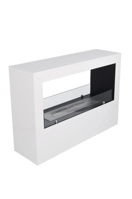 Korflame Tesoro White Freestanding Bioethanol Fireplace