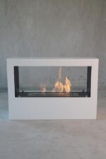 Korflame Tesoro White Freestanding Bioethanol Fireplace