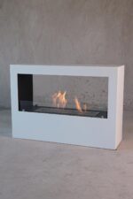 Korflame Tesoro White Freestanding Bioethanol Fireplace