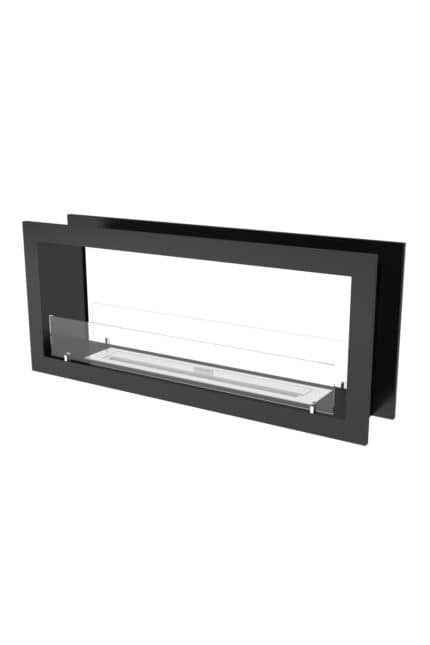 Korflame 130 cm Double-Sided Built-in Bioethanol Fireplace