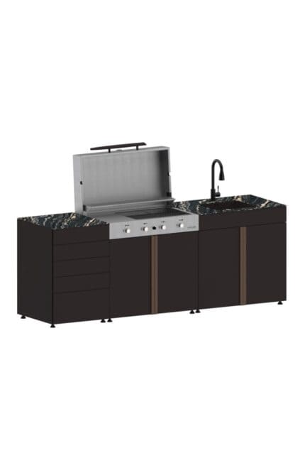 250 Cm Outdoor Kitchen Configuration - 3004 - 3 Modules