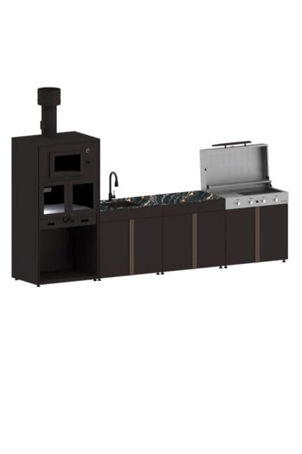 380 Cm Outdoor Kitchen Configuration - 9002 - 4 Modules
