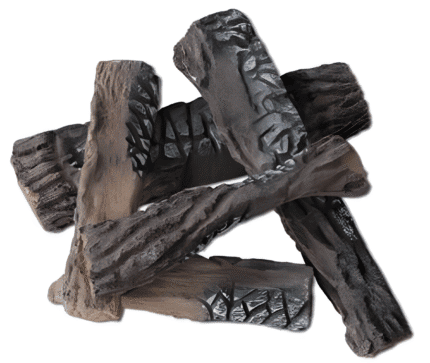 Ceramic Log Set 5 Pieces